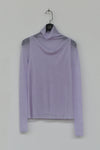SWAYING/KNIT Seamless Water-soluble Wool Pullover SW212SZ74 Light Purple PS20